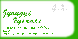 gyongyi nyirati business card